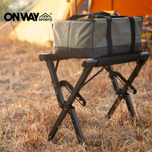 OnwaySports/simpleme露营铝合金置物架户外野营折叠式冰箱架